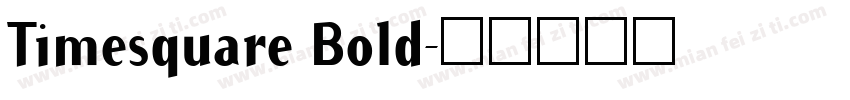 Timesquare Bold字体转换